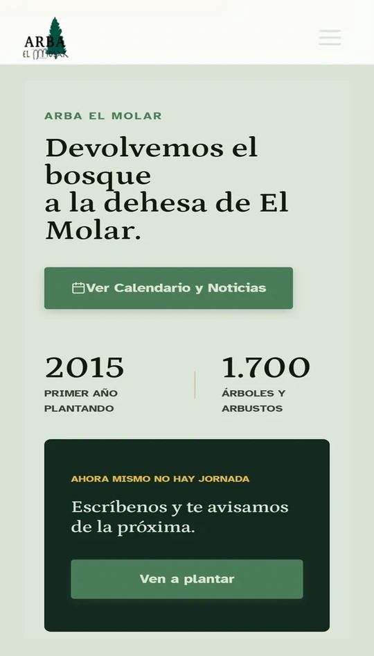 ARBA El Molar en móvil